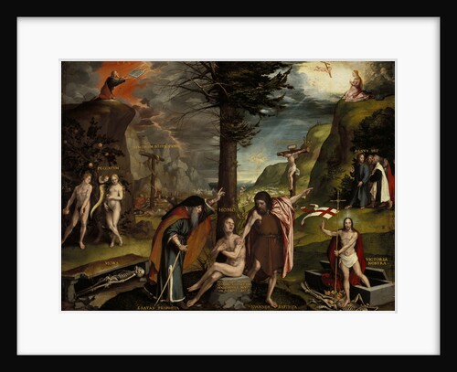 An Allegory of the Old and New Testaments by Hans Holbein The Younger